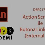 Animate CC Dersleri 17 Action Script 3 0 Ile Butona Link Verme External Link