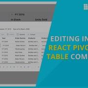 Different Editing Types In React Pivot Table