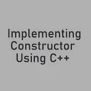Constructor Destructor Concept In C Object Oriented Programming