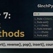 Python List Methods Tutorial Append Insert Pop Remove And Sort Explained