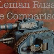 Astra Militarum Tanks Size Comparison Warhammer 40K