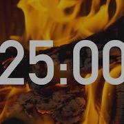 25 Minute Timer Fireplace Ultra HD 4K With Cozy Fireplace Sounds