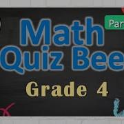 Math Quiz Bee For Grade 4 Quiz 1 Quiz By BrainYs
