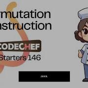 CodeChef Starters 146 Permutation Construction Solution CREATEPERM Codechef Starters146 Java