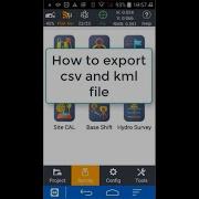 CHCNAV Landstar 7 Export CSV And Google Earth KML File