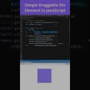 Create A Draggable Div Element In JavaScript