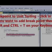 MVC Unit Testing How To Add Breakpoint