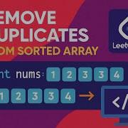 26 Remove Duplicates From Sorted Array In Javascript Tamil