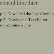 7 Intro To Java Introduction Lesson5 The Command Line Installation
