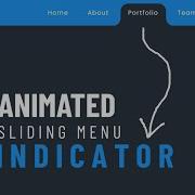 Animated Sliding Menu Indicator Using HTML CSS JavaScript