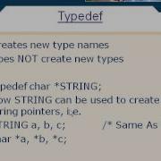 07 07 Typedef C Tutorial