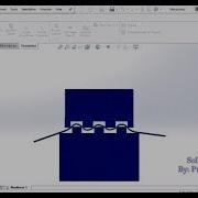 Embossing Non Linear 2D Simulation Study In Solidworks Nonlinear Stress Analysis In Solidworks