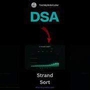 Day 22 Strand Sorting Algorithms C C Java Python Beginner To Advanced