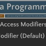 Learn Java Programming Default Aka Package Private Access Applied To A Class