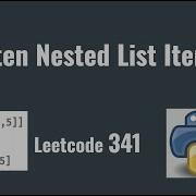Leetcode 341 Flatten Nested List Iterator