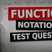 MCR3U Functions Test 1 Knowledge Question 6 Function Notation