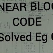 Linear Block Coding Solved Example 6