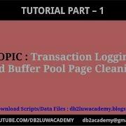Tutorial Part 1 Transaction Logging And Buffer Pool Page Cleaning