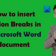 How To Insert Section Breaks In Word Document