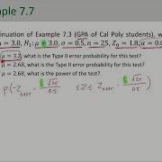 Hypothesis Testing Type Two Error