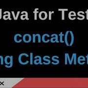 Java For Testers Part 104 Concat String Method