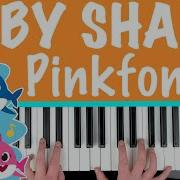 BABY SHARK Pinkfong Slow Easy Piano Tutorial