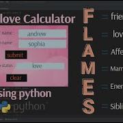 FLAMES GAME Using Python How To Create Flames Game Using Python World Of Python