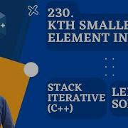 Kth Smallest Element In A BST Iterative C LeetCode 669