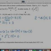3 4 Ex 1Linear Combination Of Normal Variables