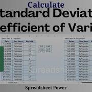 How To Calculate Standard Deviation And Coefficient Of Variation In Excel