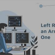Left Rotate An Array By One Java Series 3