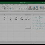 Runge Kutta 4th Order Done In Excel