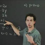 Lagrange Multipliers 3 Variables MIT 18 02SC Multivariable Calculus Fall 2010