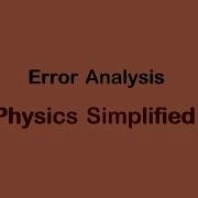 Error Analysis