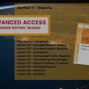 ECDL Advanced ACCESS Lesson 52 Grouped Report Using Wizard