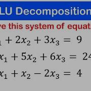 03a LU Decomposition Example 1