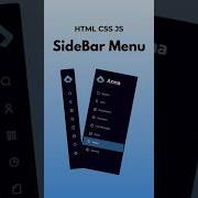 SideBar Menu Hover Effect HTML CSS