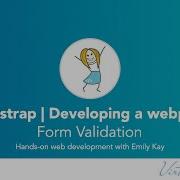 Bootstrap Developing A Fully Functioning Page Part 5 Web Form Custom Validation