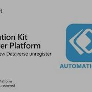 Private Preview Dataverse Unregister Automation Kit For Power Platform