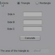 Area And Perimeter Of Circle Triangle And Rectangle