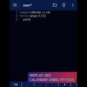 2023 Digital Calendar Using 3line Python Learn Creative Design By Python Shorts