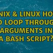 Unix Linux How To Loop Through Arguments In A Bash Script 2 Solutions