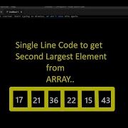 Interview Question How To Find Second Largest Or Smallest From Array Javascript Tutorial Hindi