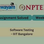 Software Testing Week 3 NPTEL ANSWERS 2026 My Swayam Nptel Nptel2026 Myswayam