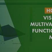 How To Visualize Multivariable Functions In MATLAB