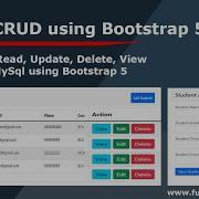 PHP CRUD Create Read Update Delete View Using PHP MySql Using Bootstrap 5 PHP CRUD In 2022