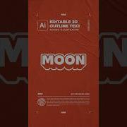 Editable 3D Outline Text Effect Adobe Illustrator