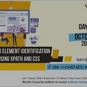 Day 01 Mastering Element Identification Using XPath And CSS Oct 2019