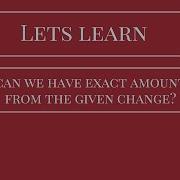 Exact Change Useit Or Loseit Using Python