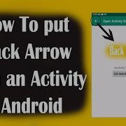 How To Set Back Arrow Button On Toolbar Android App Development For Beginners 2020 Video 12